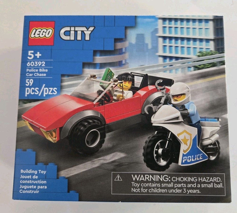 LEGO City Police Bike Car Chase Racing Vehicle & Motorbike 60392