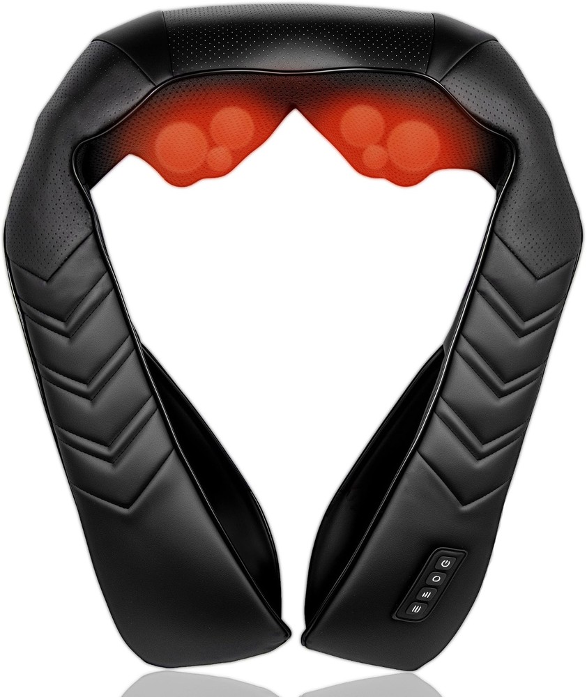 Shiatsu Neck and Back Massager with Heat, Electric 3D Shoulder Massager, Deep...