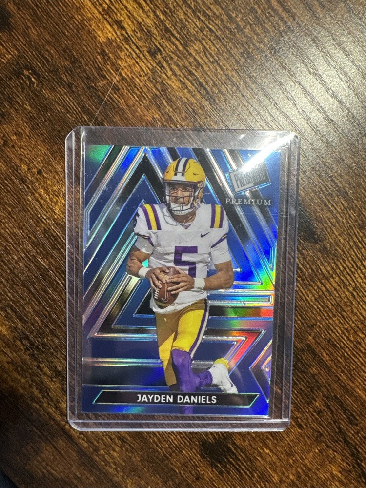 2024 Leaf Press Pass Premium Blue /15 Jayden Daniels