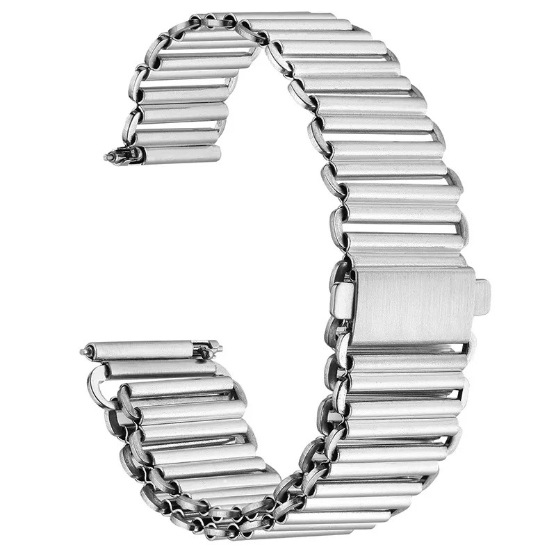 20mm 22mm Stainless Steel Watch Strap Quick Release Metal Bonklip Bracelet