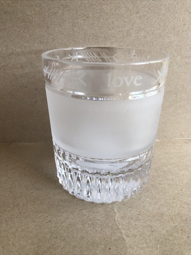 Waterford Lighting Up the Season Holiday Crystal Candle Holder LOVE Design