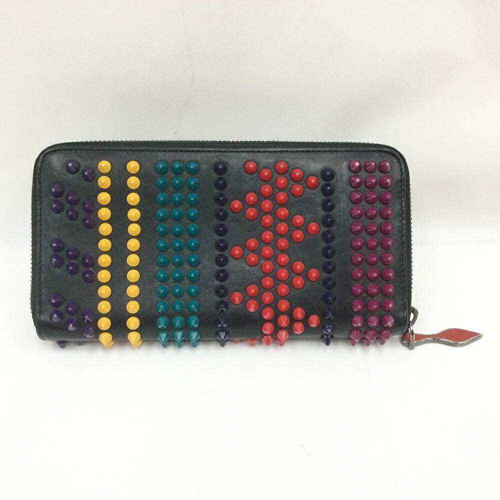 Christian Louboutin Panettone limited edition long wallet in black and multicolor from Japan