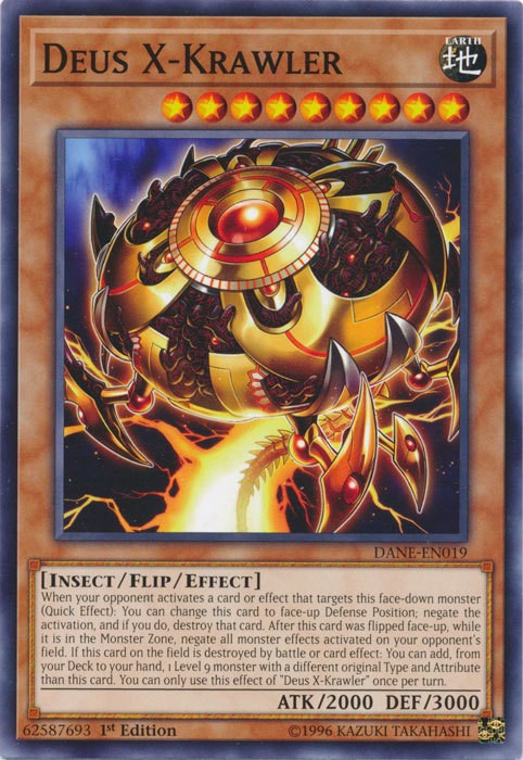 Deus X-Krawler DANE-EN019 Common 1st Edition NM Dark Neostorm Yugioh Card