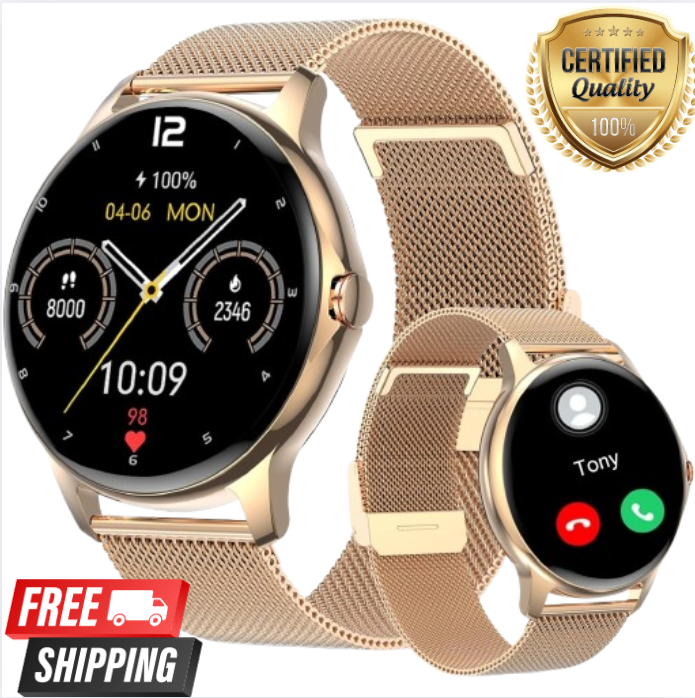 2025 Waterproof Smartwatch for Men & Women - Bluetooth Compatible with iPhone & Samsung