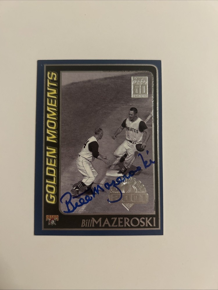 Bill Mazeroski Autograph 2001 Topps Golden Moments 1960 World Series Card #3
