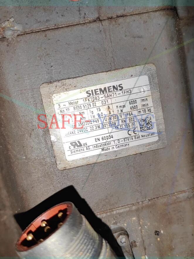 USED ONE Siemens Servo Motor 1FK7083-5AF71-1FH3 1FK7 083-5AF71-1FH3