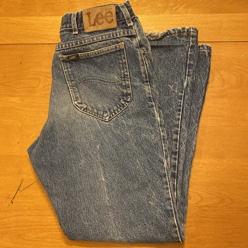 Vintage Lee Jeans Size 34X30 Actual 31X29 Blue Denim Union Made In USA