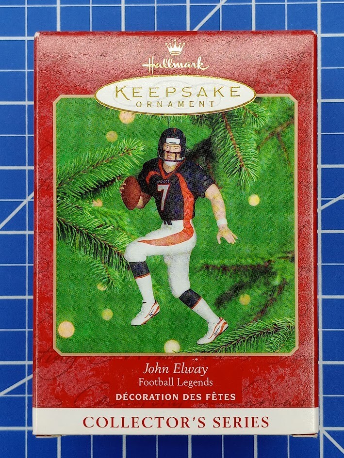 2000 Hallmark Keepsake Ornament John Elway Football Legends