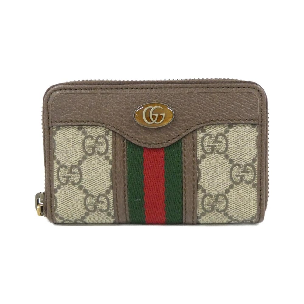 Authentic GUCCI OPHIDIA 597613 96IWT Card Case  #260-007-911-8125