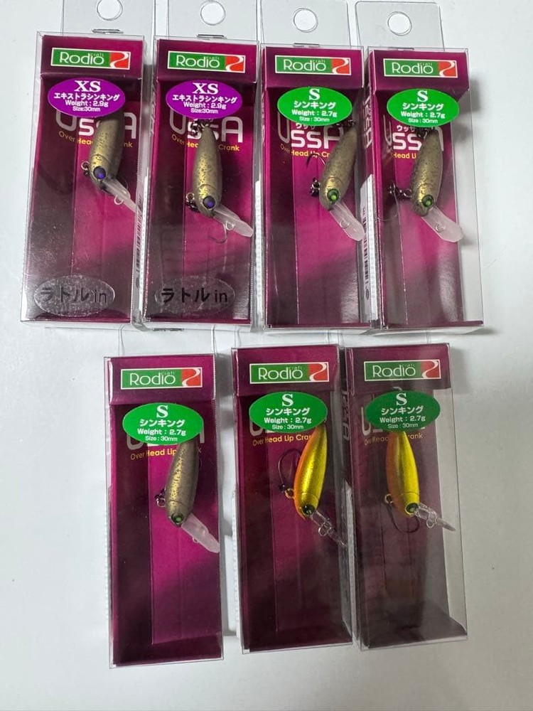 Fishing Lure New unused Rodeo Craft Ussa Set S XS 7 piece set