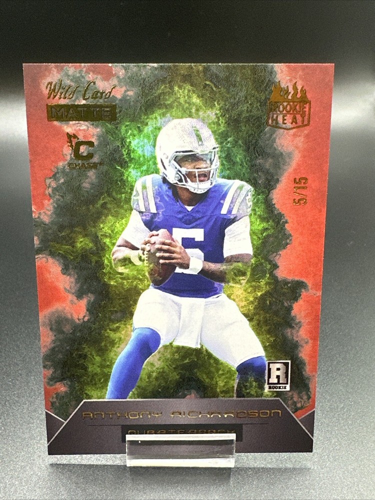 Wild Card Matte Anthony Richardson Rookie Heat Purple 2023/15 Colts RC