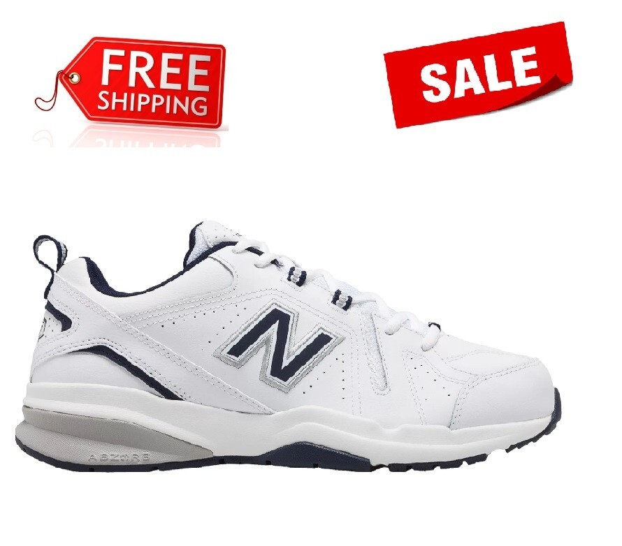 [FASH SALE] New Balance 608 v5 Men's Training Shoes(4E) - White Navy-image