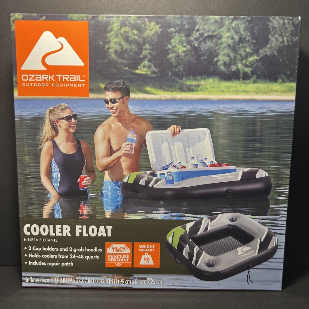 Ozark Trail Inflatable Cooler Float with 2 Cup Holders