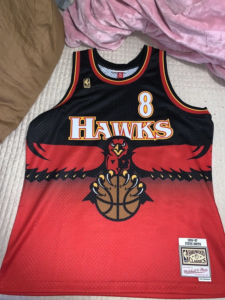 Authentic Mitchell & Ness Steve Smith #8 Atlanta Hawks Men's XL Swingman Jersey