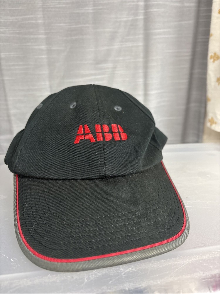 K Products ABB Black And Red Hat Adjustable Made Is USA