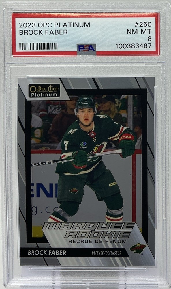 2023-24 O-Pee-Chee Platinum Marquee Rookie Brock Faber RC #260