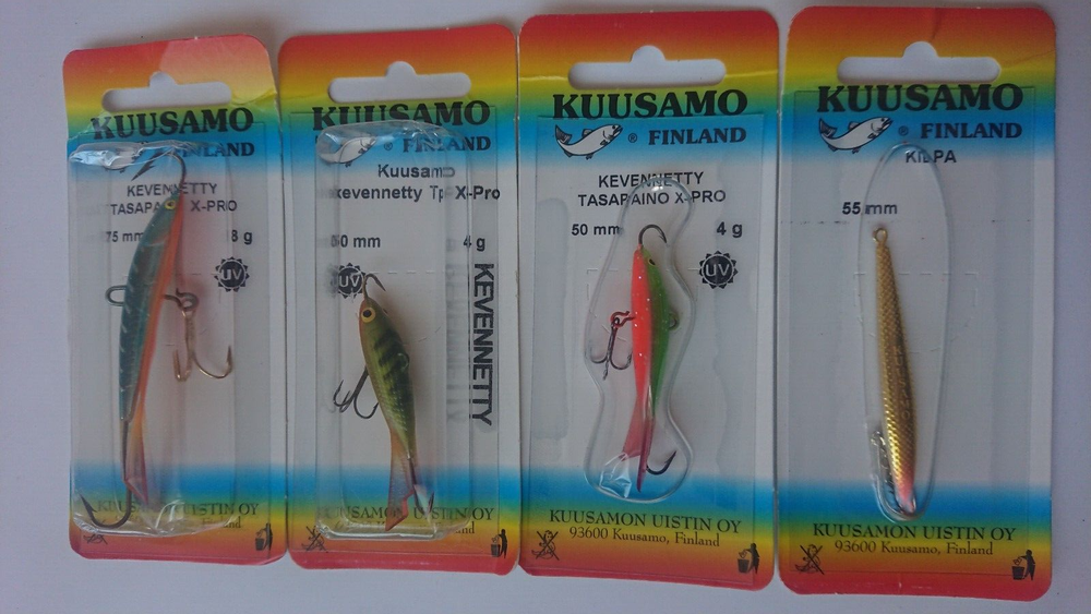 4x KUUSAMO lures made in Finland
