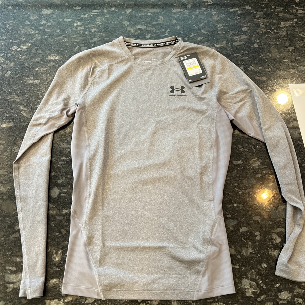 Under Armour Men's Long Sleeve Compression T-Shirt Medium Gray