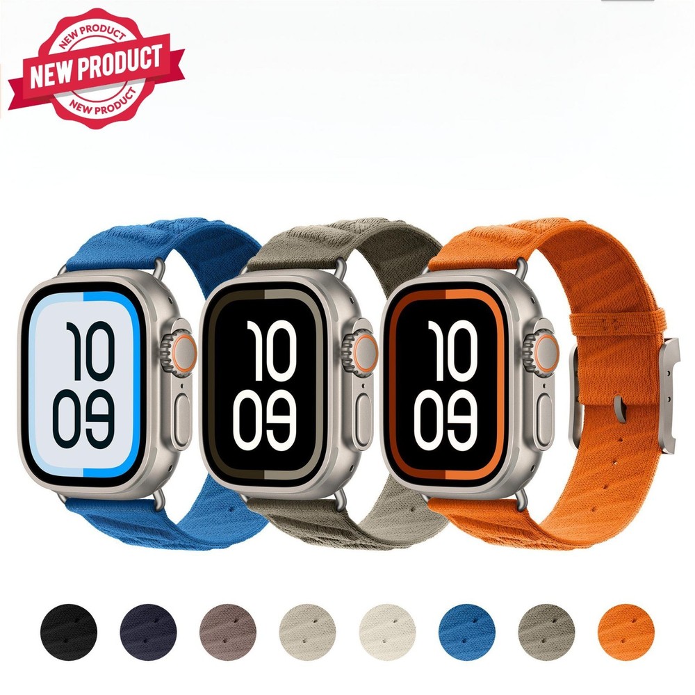 En Mer Nylon Sport Band for Apple Watch 11 10 9 8 7 6 SE 44/45/46/49mm Ultra 3 2
