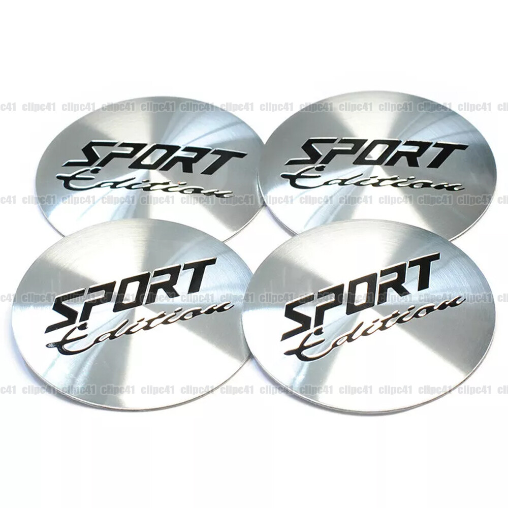 4Pcs 56mm Sport Edition Car Wheel Center Cap Covers Hub Stickers