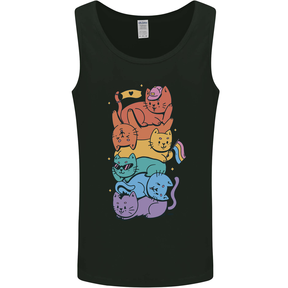 LGBT Cats Mens Vest Tank Top
