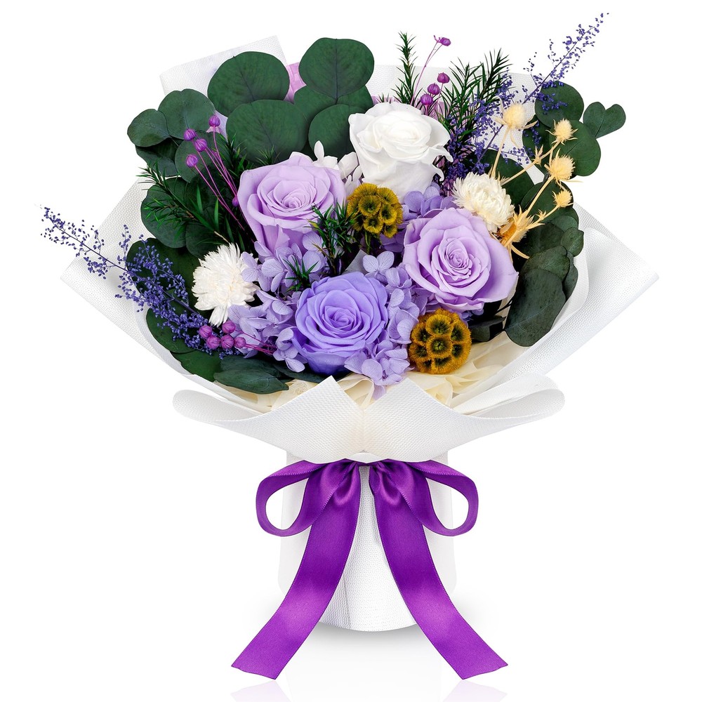 Valentines Day Preserved Natural Flowers Gift for Women