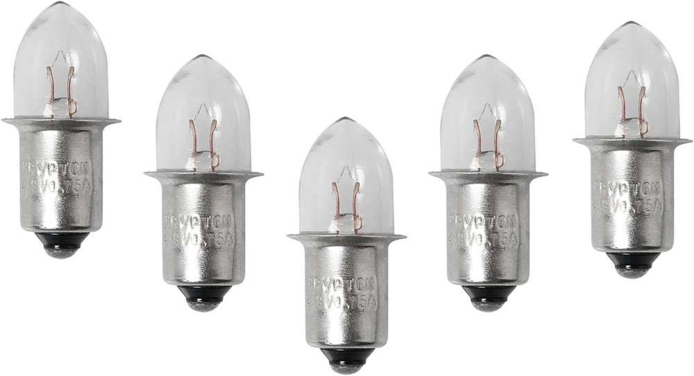 5pcs 4.8V 0.75A Krypton Bayonet Bulbs for Flashlights
