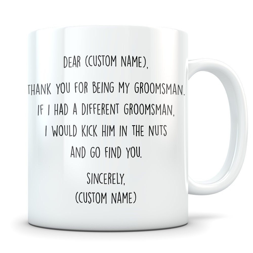 Groomsmen Gift Groomsmen Mug Groomsmen Appreciation Gift Wedding Party Thank You