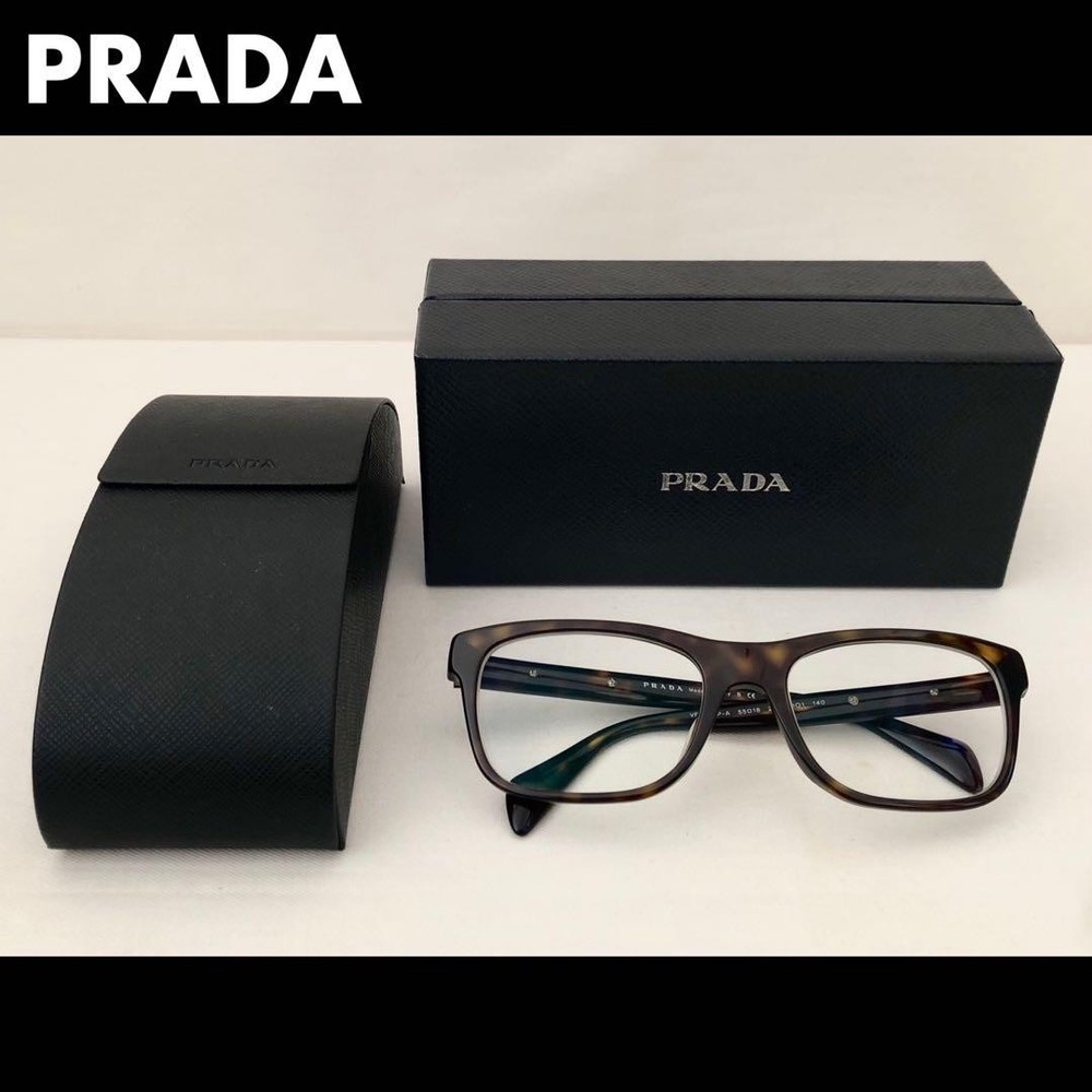 Prada Glass Wellington Sunglasses with Miu Miu Design Silver Accents Unused Frame