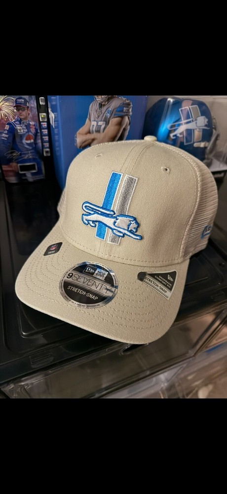 Detroit Lions 9SEVENTY Throwback Stone SnapBack - Worn Once