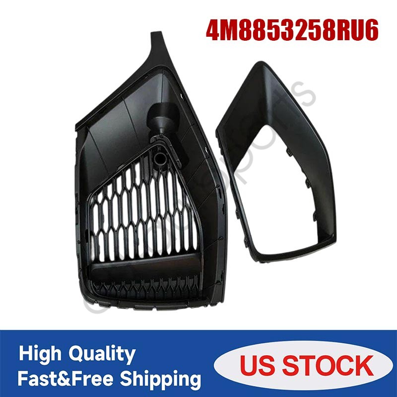 2pcs Front Bumper Cover RH Grille Surround Insert For Audi 19- 23 Q8 S-line SQ8