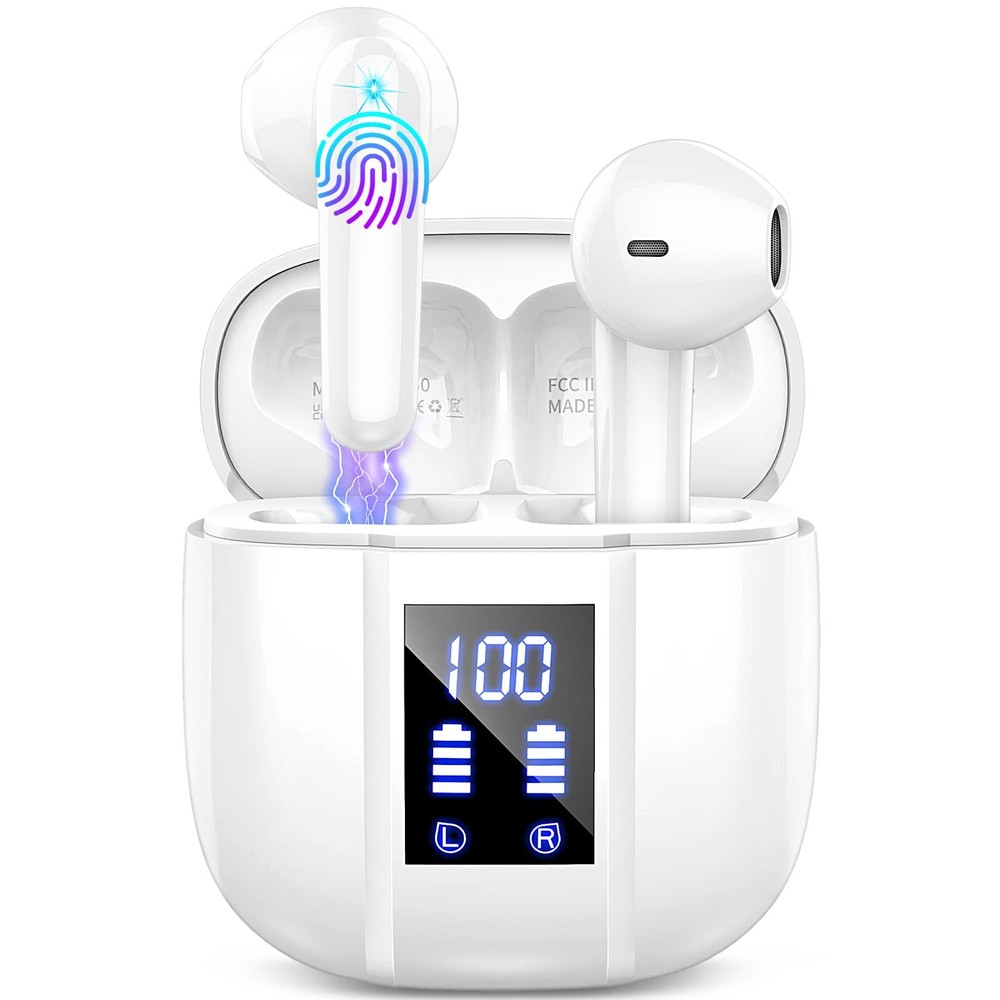 2024 Wireless Earbuds Bluetooth 5.3 with 14.2mm Stereo Drivers