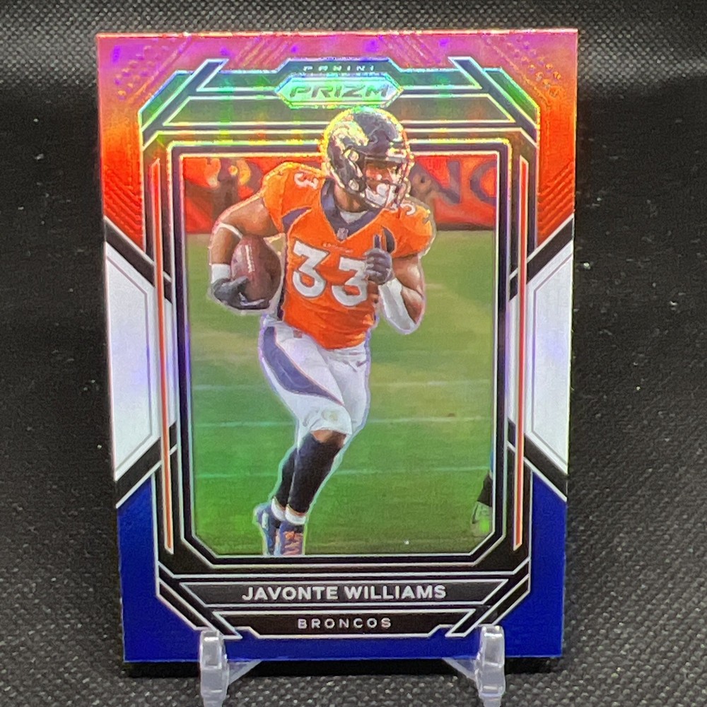 Javonte Williams 2022 Panini Prizm #87 Red White And Blue Prizm Denver Broncos
