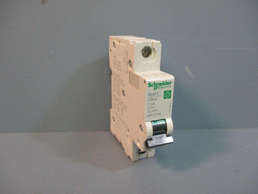 Schneider Electric M9F22104 Miniature Circuit Breaker Multi9 C60SP C 4A 277V~