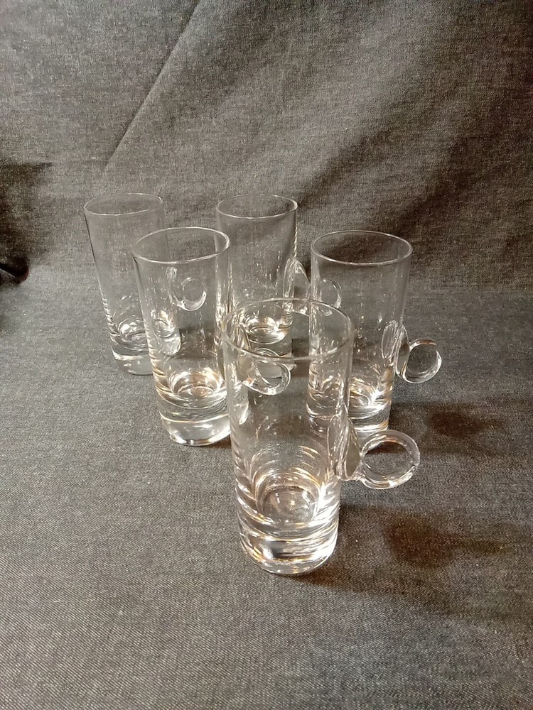 5 Lenox Crystal  Hand Blown Irish Coffee Glasses