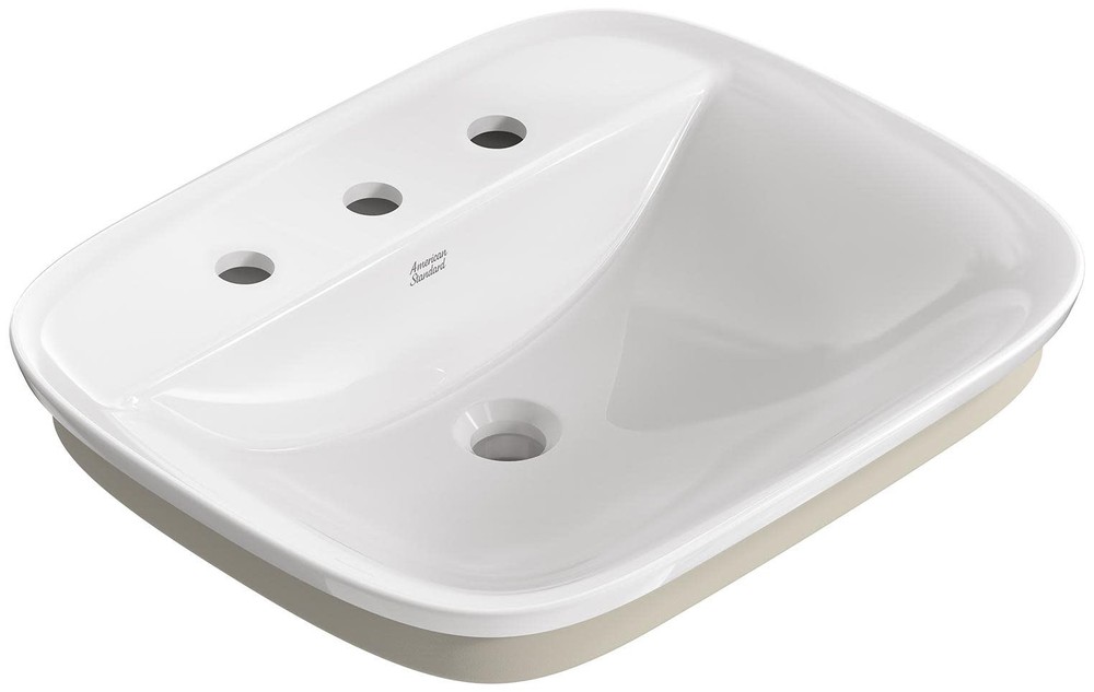 American Standard 1721.008 Aspirations 22 Inch Rectangular White Vitreous Bathroom Sink