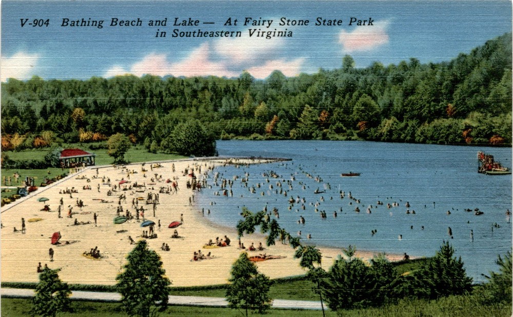 Fairy Stone State Park, Bassett, Virginia, Blue Ridge Mountains, Postcard