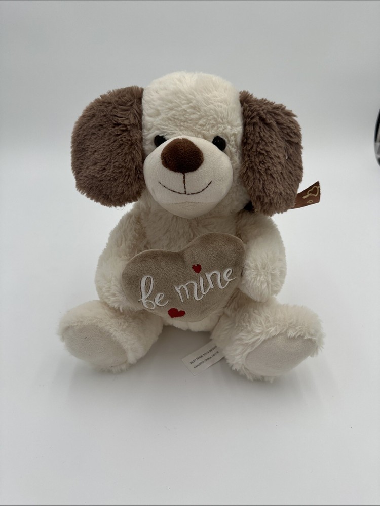 Best Made 10in Valentine Puppy Plush with Be Mine Heart Cream Cocoa 2018