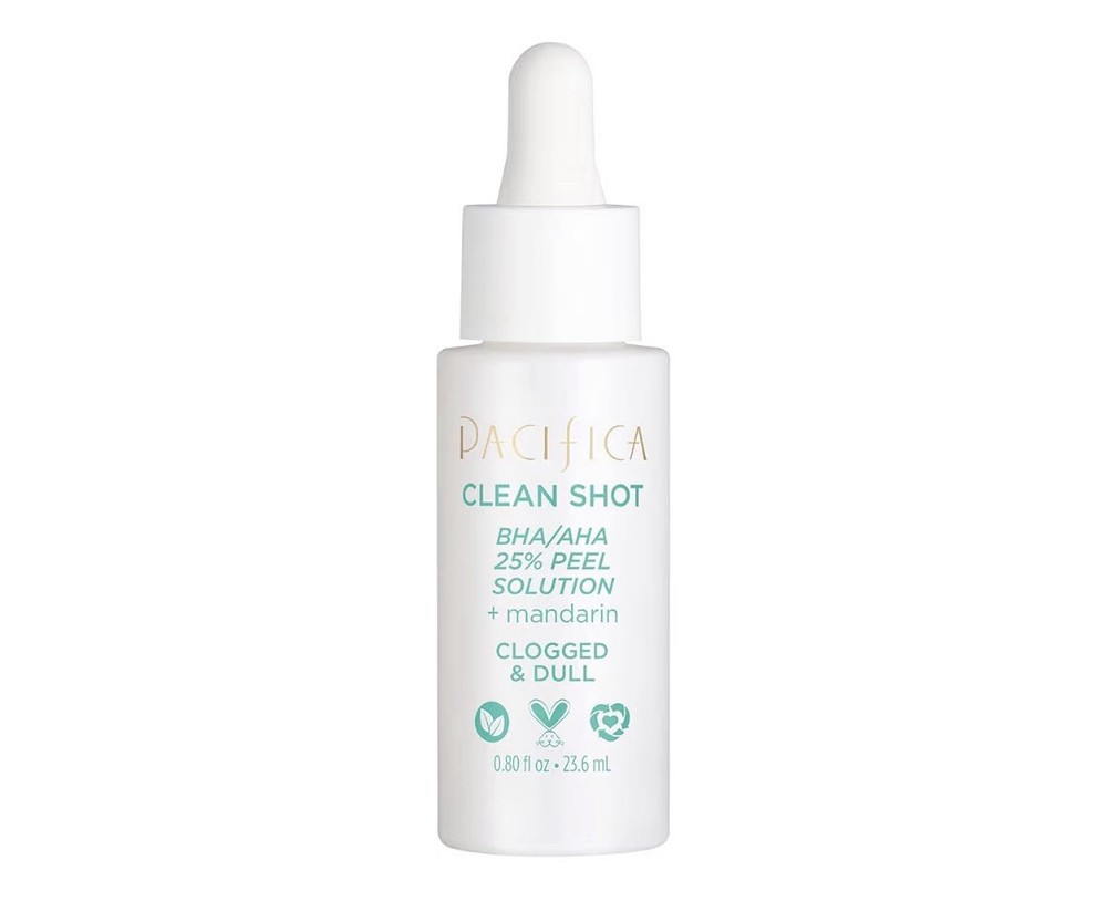 Face Serum- Clean Shot AHA-BHA 25% Peel Solution with Glycolic & Salicylic acid