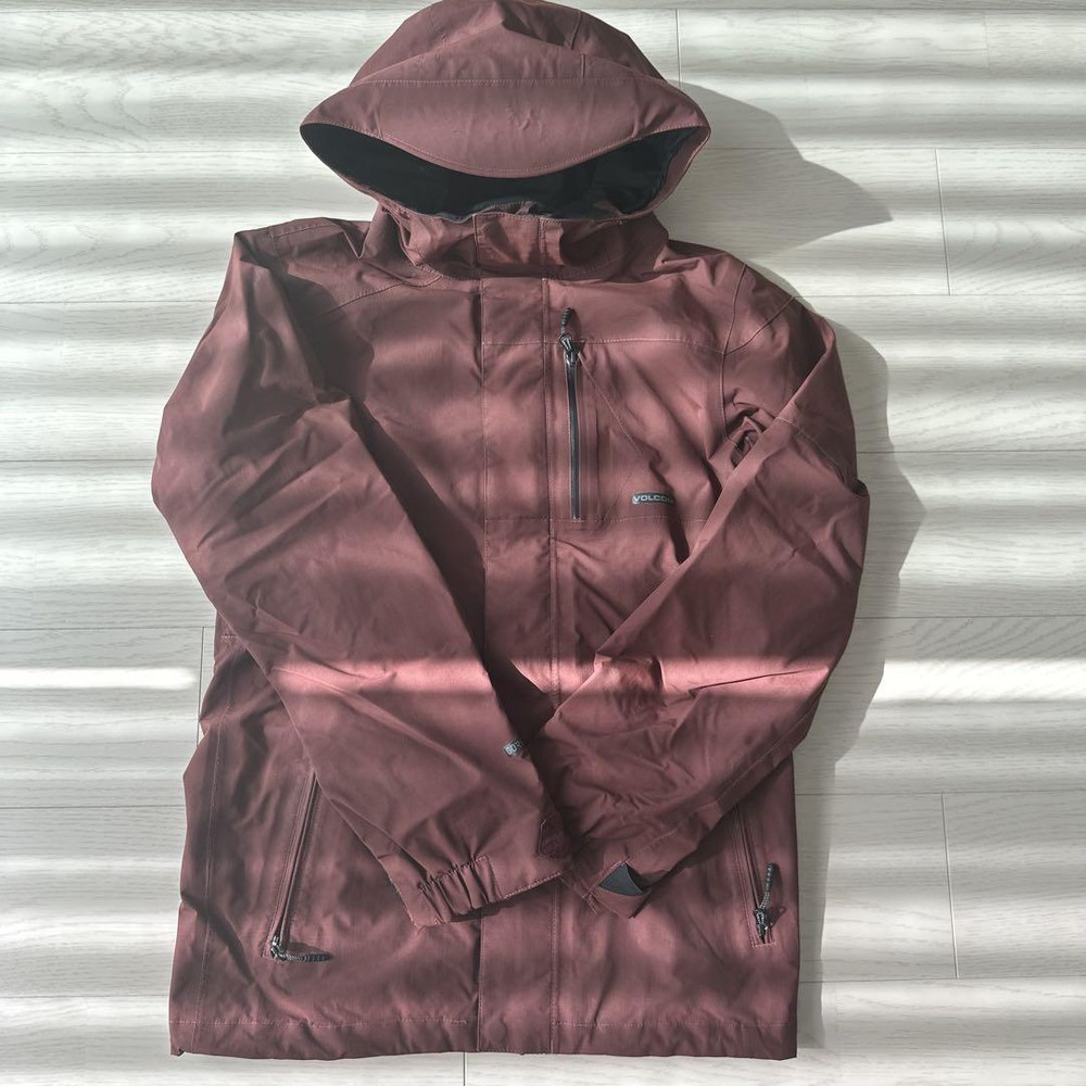 Volcom GORE-TEX Snowboard Jacket Mens Size S Red Brown