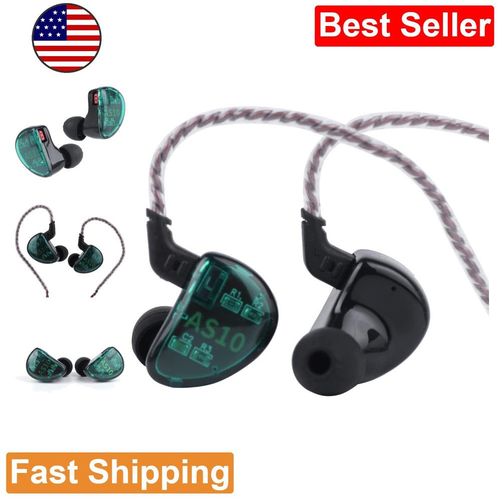 High-Fidelity Stereo Earbuds with Balanced Armature Drivers & Noise Cancellation  