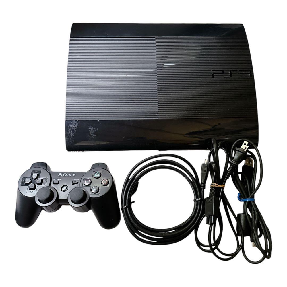 Sony PS3 CECH-4000B Charcoal Black 250GB Retro Gaming Console PlayStation 3 for Classic Gaming Experience