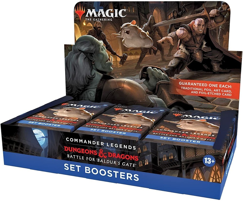 Wizards of the Coast Magic: The Gathering - Commander Legends: Dungeons & Dragons - Battle for Baldur's Gate Trading Card Game Booster Box (18 Booster Packs per Box, 15 Cards per Pack)