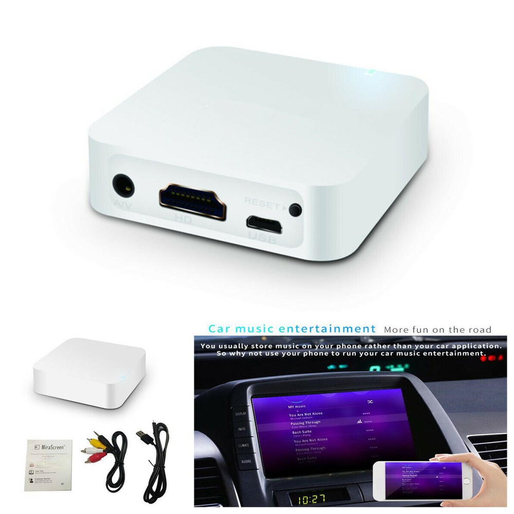 Car WIFI Mirror link Box For iOS Android Phone DLNA Screen Mirroring to Car