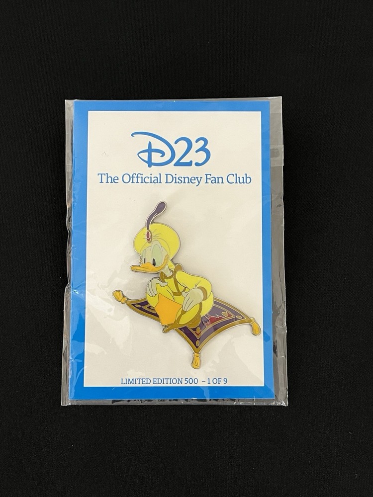 D23 Disney Fan Club Limited Edition Donald Duck Aladdin Pin 500 Made