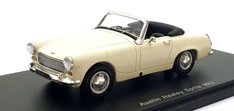 Spark 1/43 Scale S4125 - Austin Healey Sprite MK2 - White
