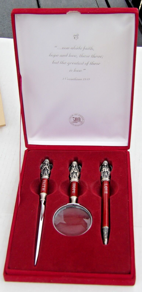 FAITH HOPE LOVE hour of power anniversary PEN - LETTER OPENER - MAGNIFYING GLASS