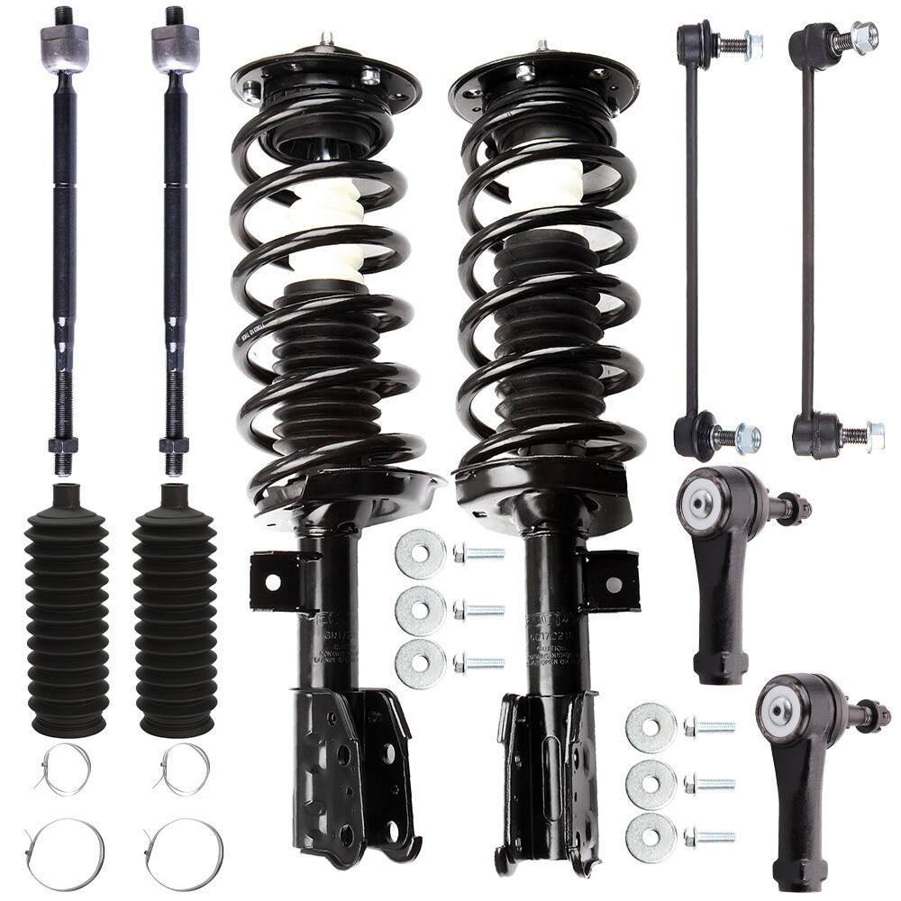 2005-2006 Chevy Equinox Front Struts Sway Bar Links Tie Rods Kit