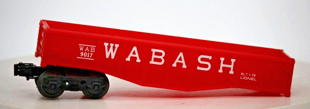 Lionel Trains O 027 Scale Model Train Wabash Gondola #9017