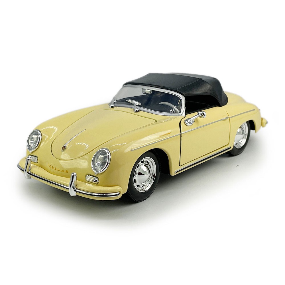 1:24 1954 Porsche 356A Speedster Model Car Diecast Toy Vehicle Collection Beige